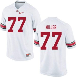 NCAA Ohio State Buckeyes Men's #77 Harry Miller White Nike Football College Jersey CVQ1345BT